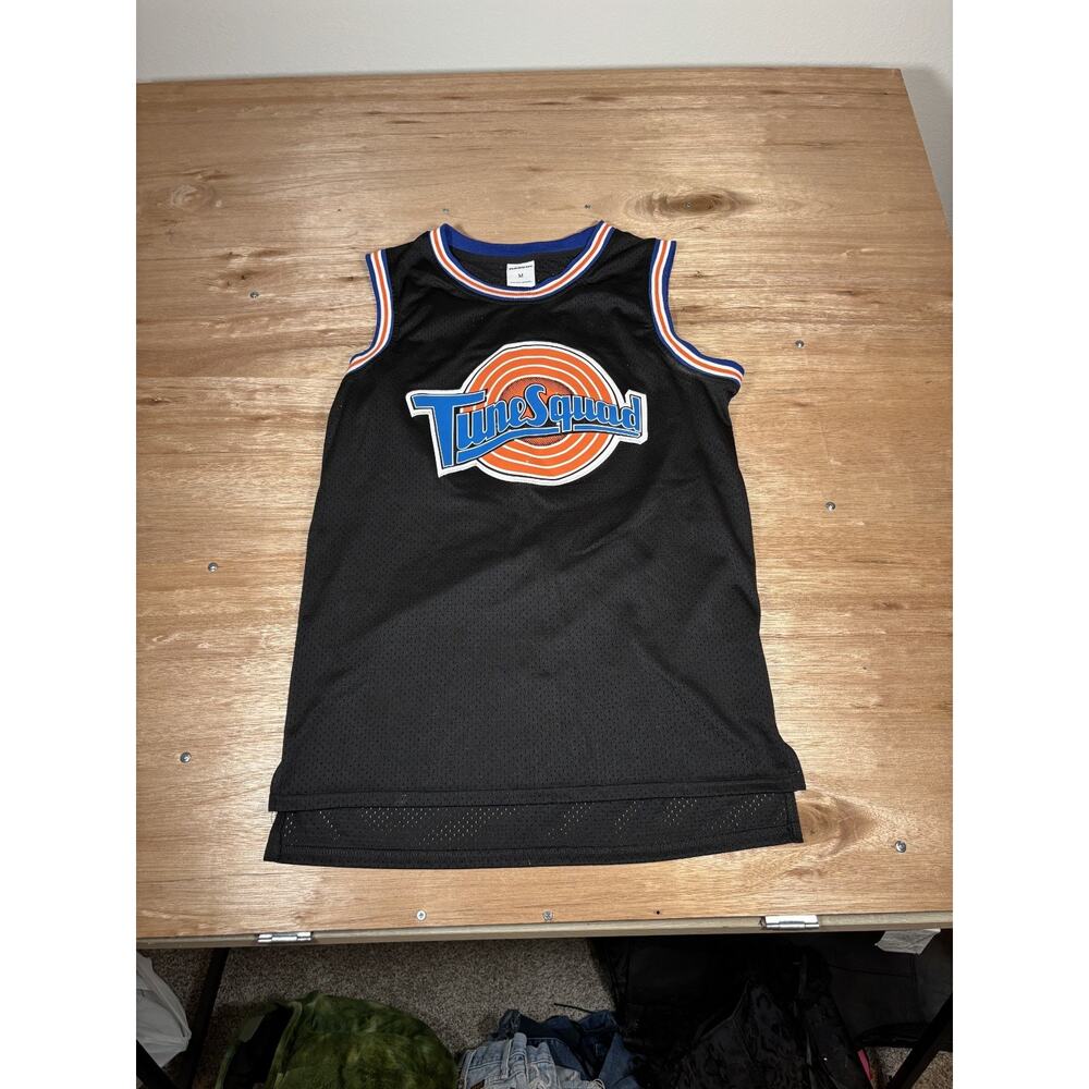 Space Jam Jordan #23 Black Basketball Tank Top w/ Tune Squad Logo Size Medium